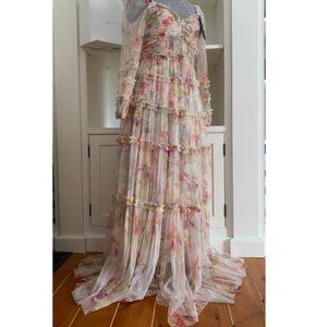 NWT Needle & Thread Floral Maxi Dress